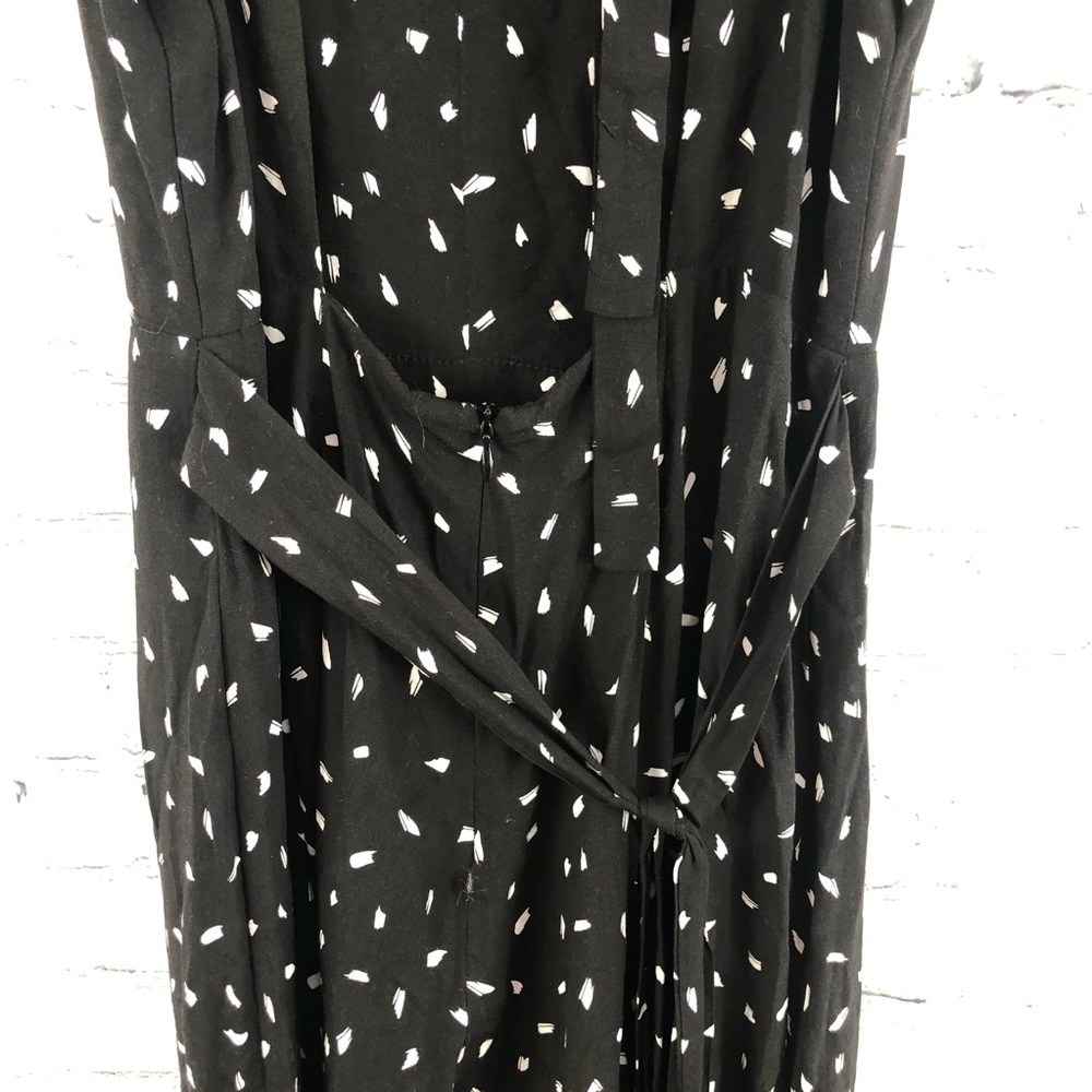 Lulus Fine Print Backless Jumpsuit- Flutter Sleeve - image 4